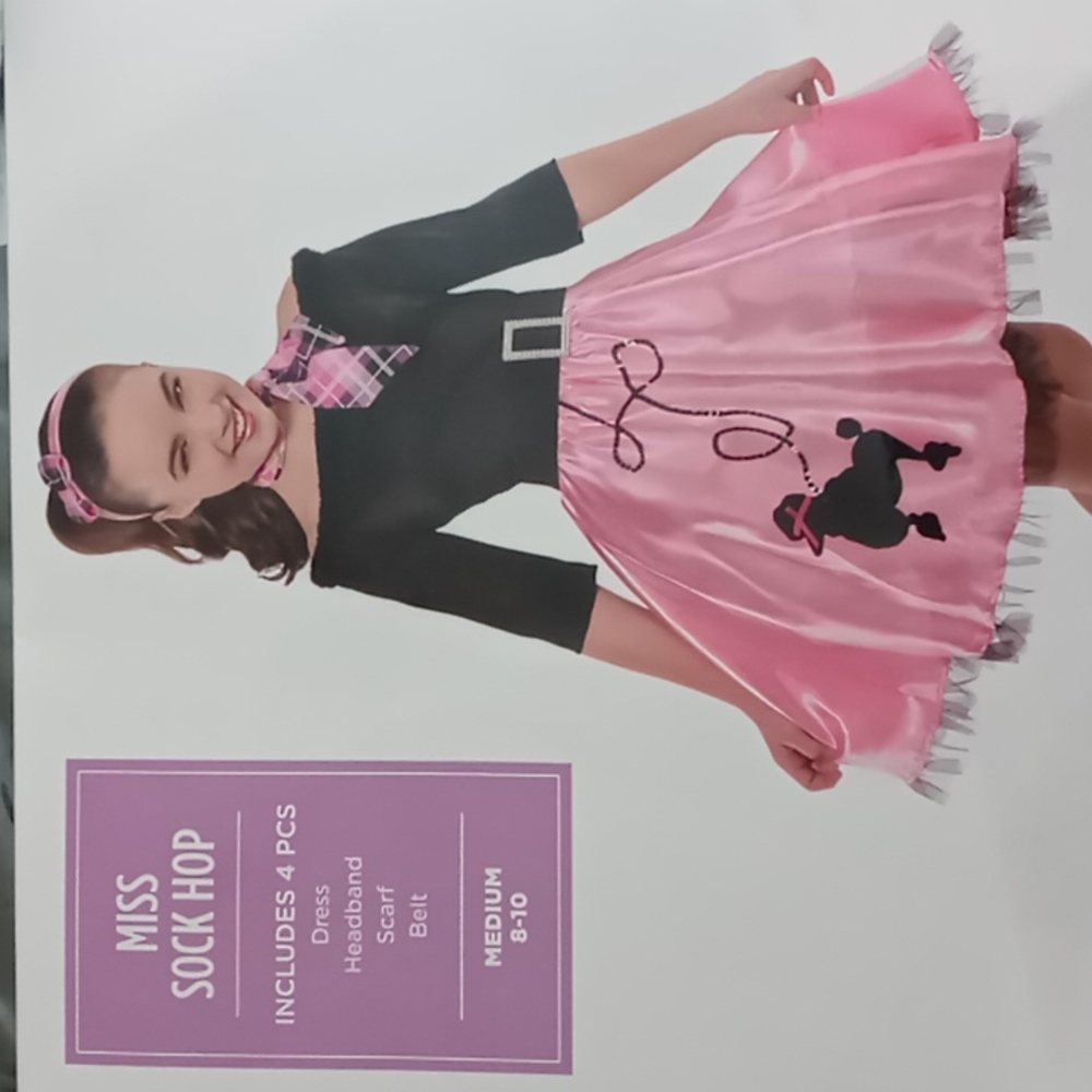 Miss Sock Hop Costume Size Medium